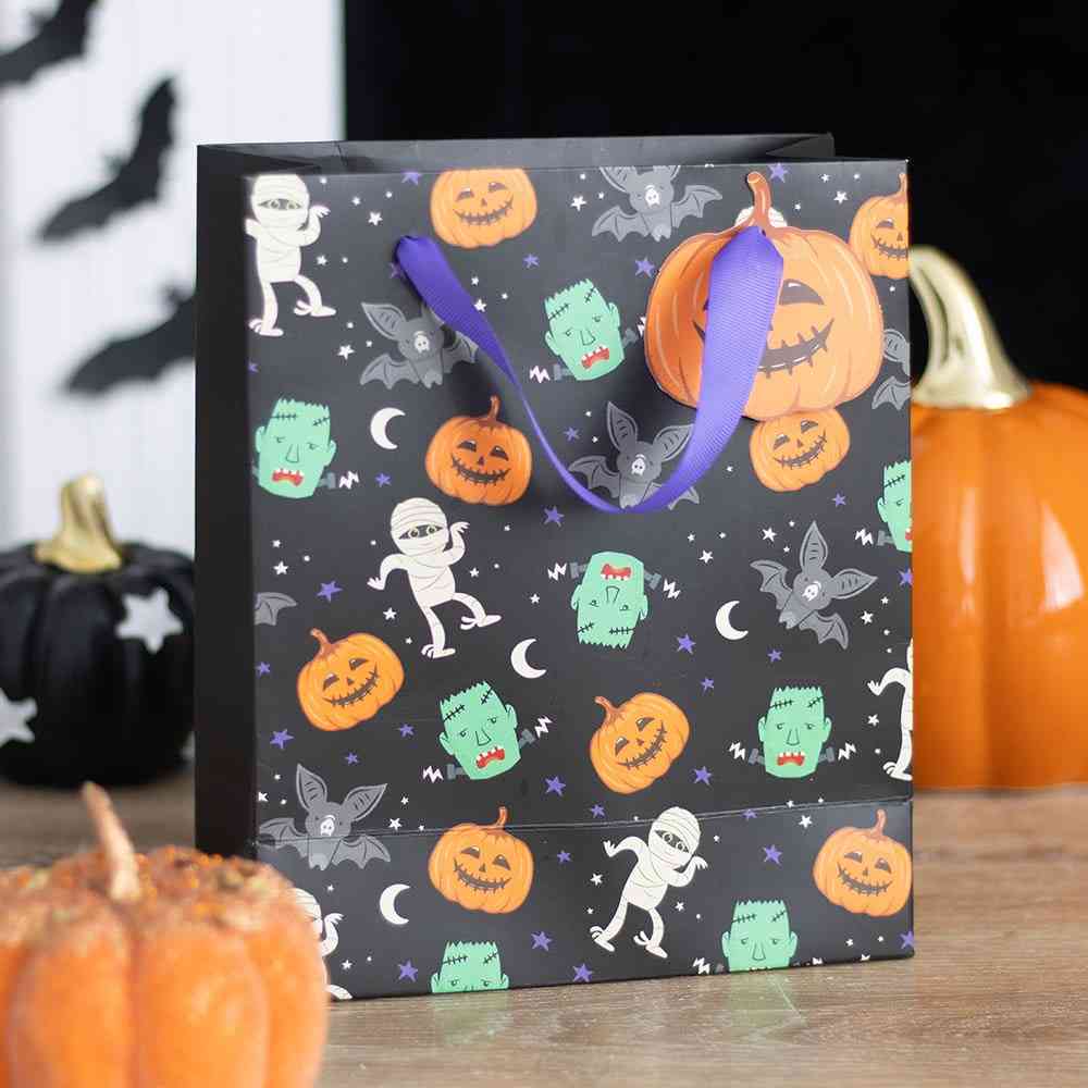 Something Different - 23cm Medium Monster Mash Print Gift Bag - Multicolours